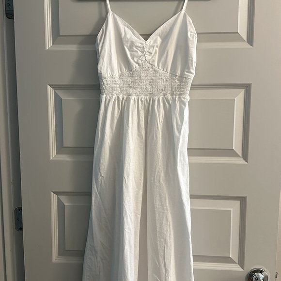 NWOT SOLD OUT Steve Madden Smocked Sleeveless Maxi Dress in White Size S - Picture 11 of 15